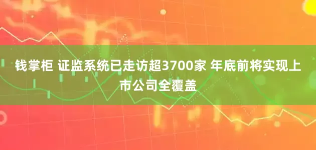 钱掌柜 证监系统已走访超3700家 年底前将实现上市公司全覆盖